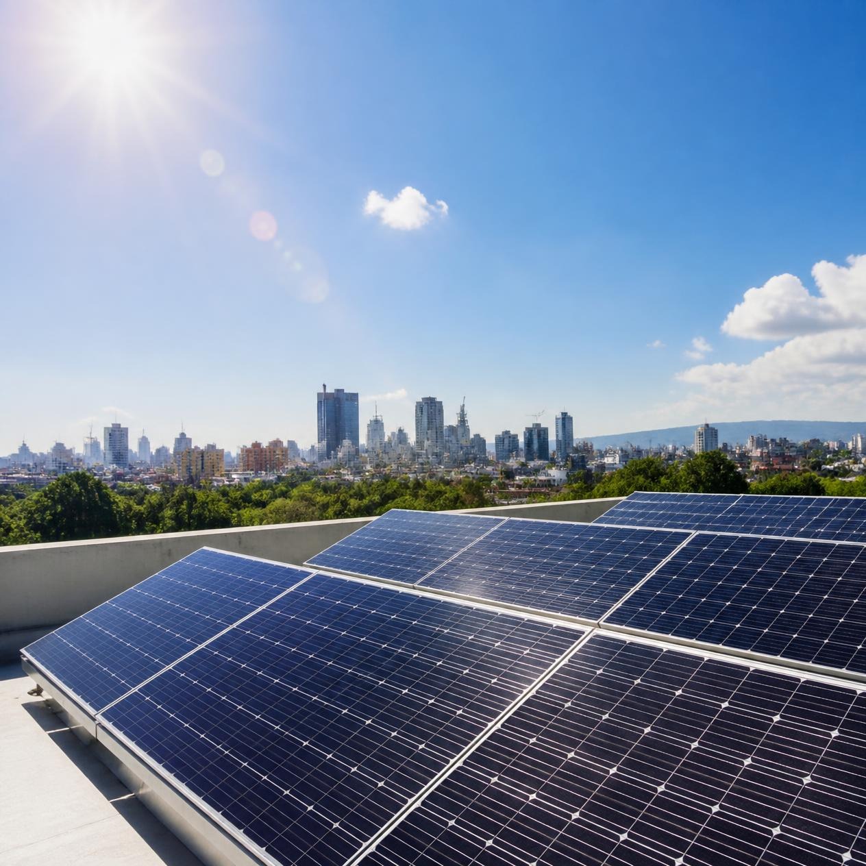 Paneles solares instalados