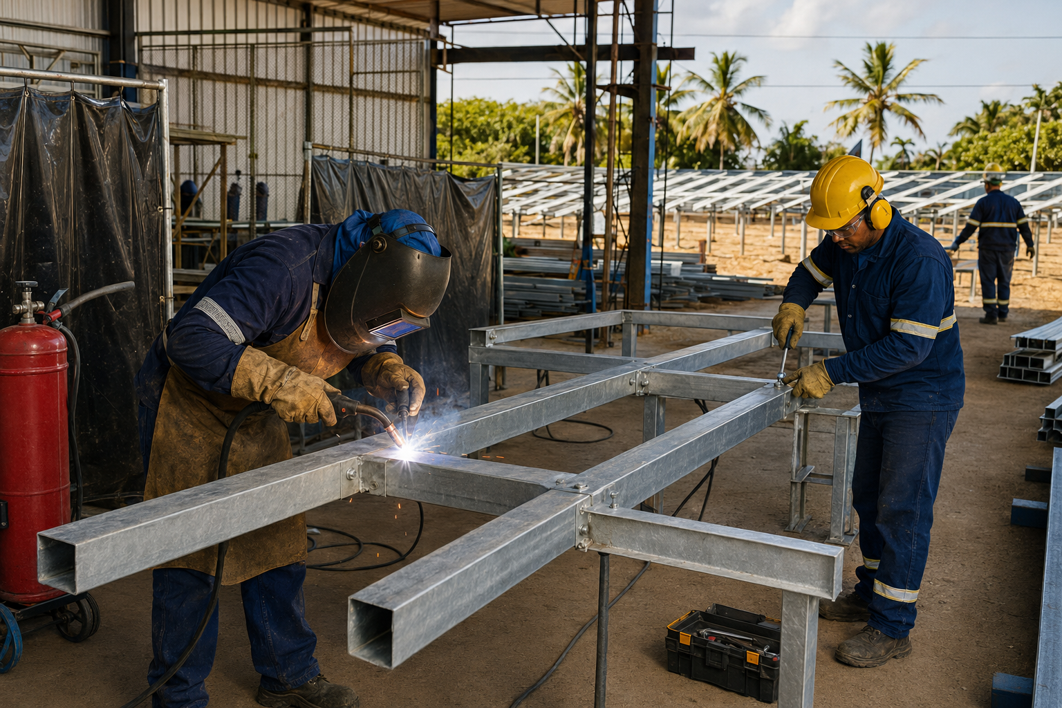 Imagen representativa de Fabricación e instalación de estructuras metálicas